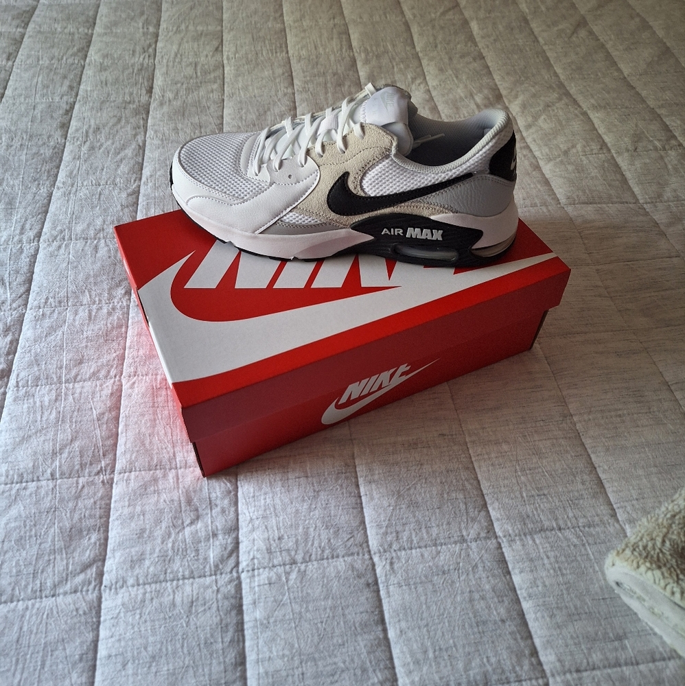 Nike Air Max White and Black Sneakers